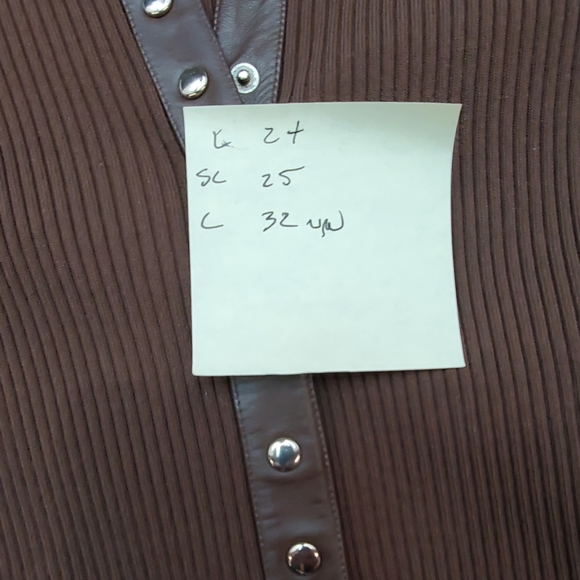 CACHE RIBBED SNAP DOWN SHIRT SIZE MEDIUM - Picture 8 of 8